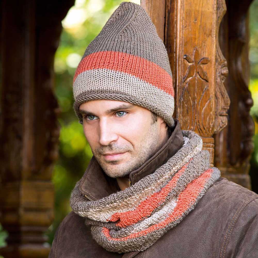 Вязаные шарфы мужские (фото) - мужской шарф спицами схемы с описаниями