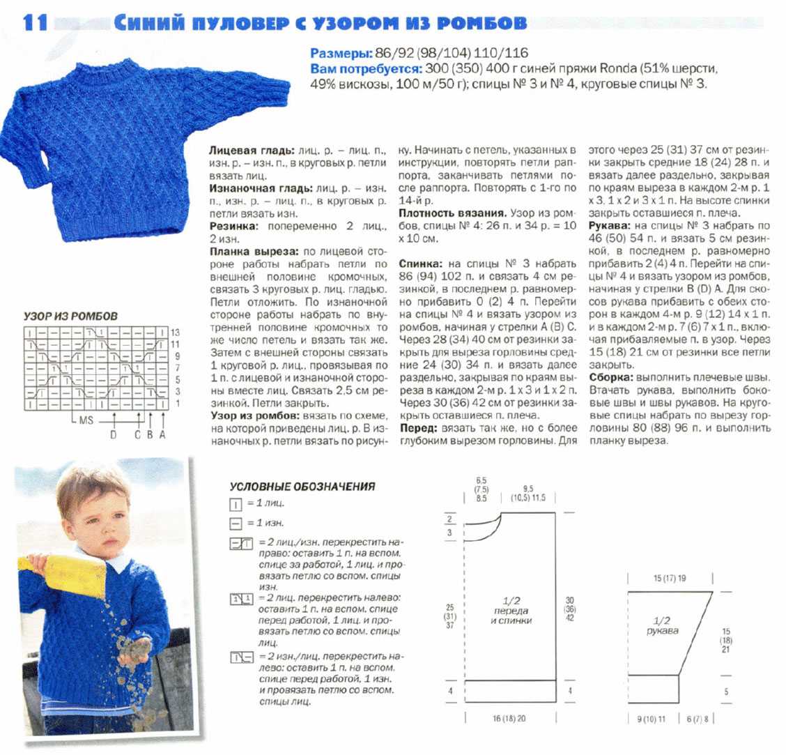Подробные инструкции, как связать свитер или джемпер ребенку Модели для мальчиков и девочек на любой вкус и возраст