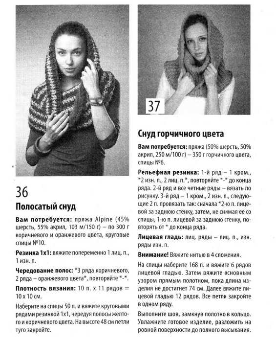 Схемы вязания снуда с подробным описанием и идеями – sovet-podarok.ru