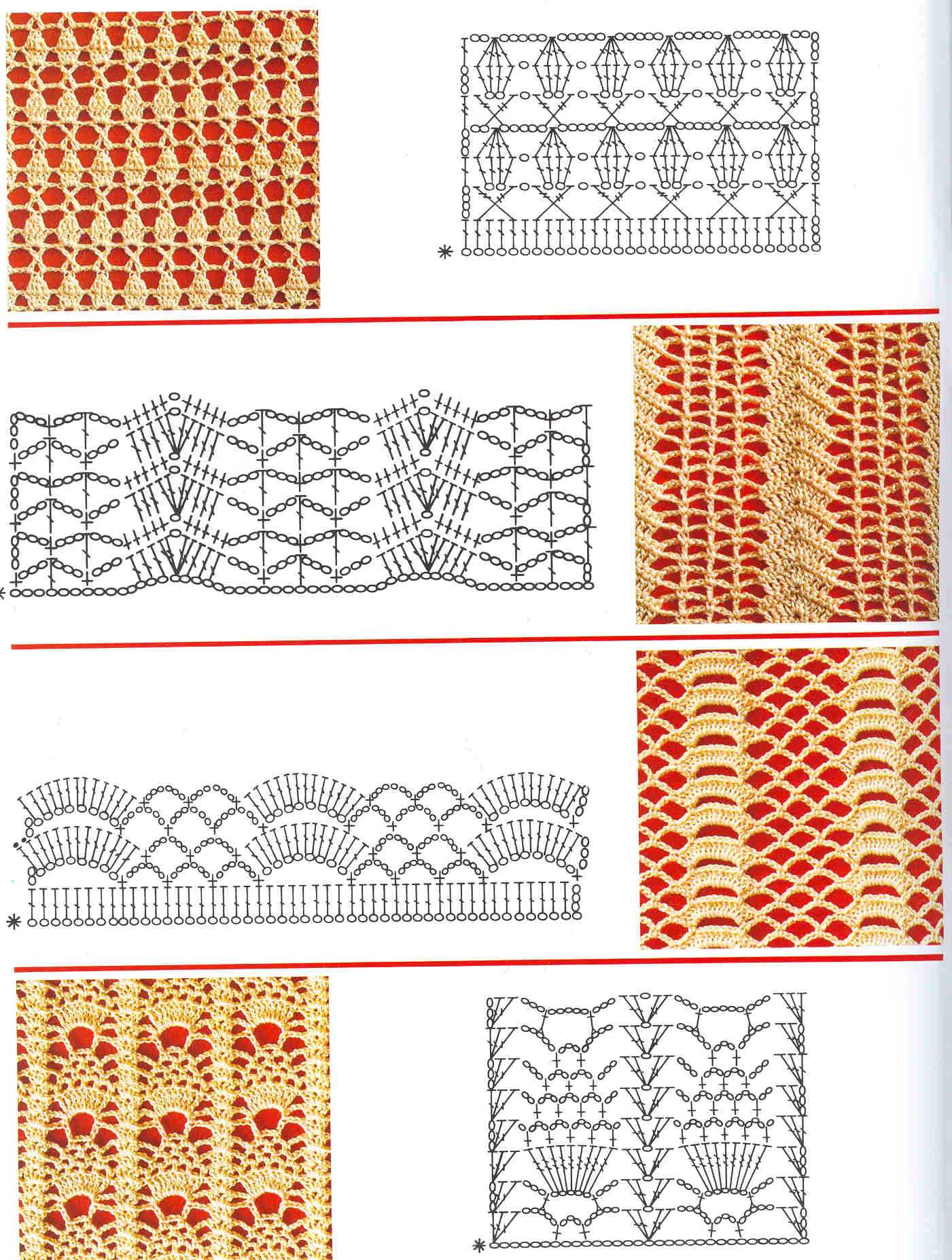 Узоры и схемы крючком фото и схемы