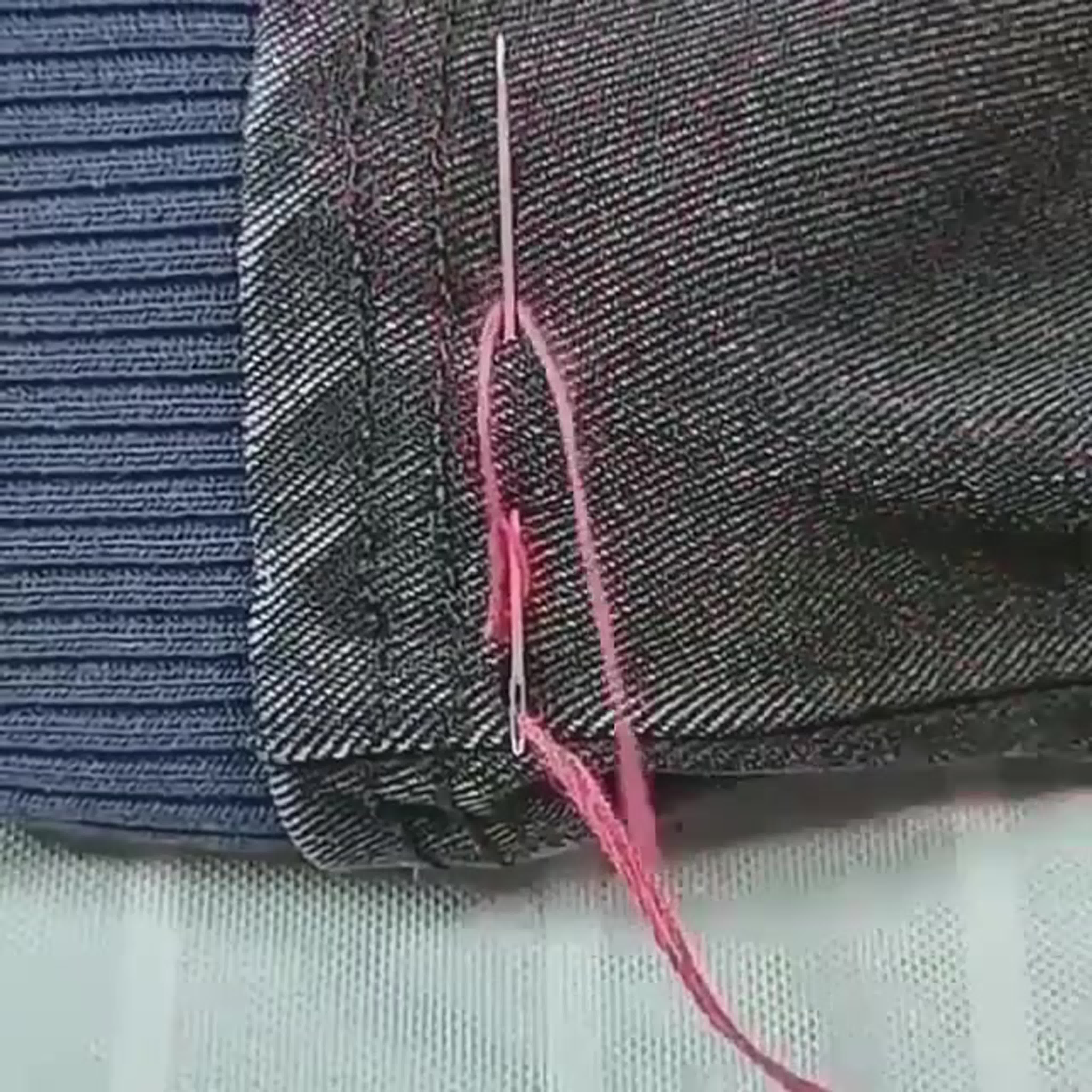 Невидимый шов для подшивки