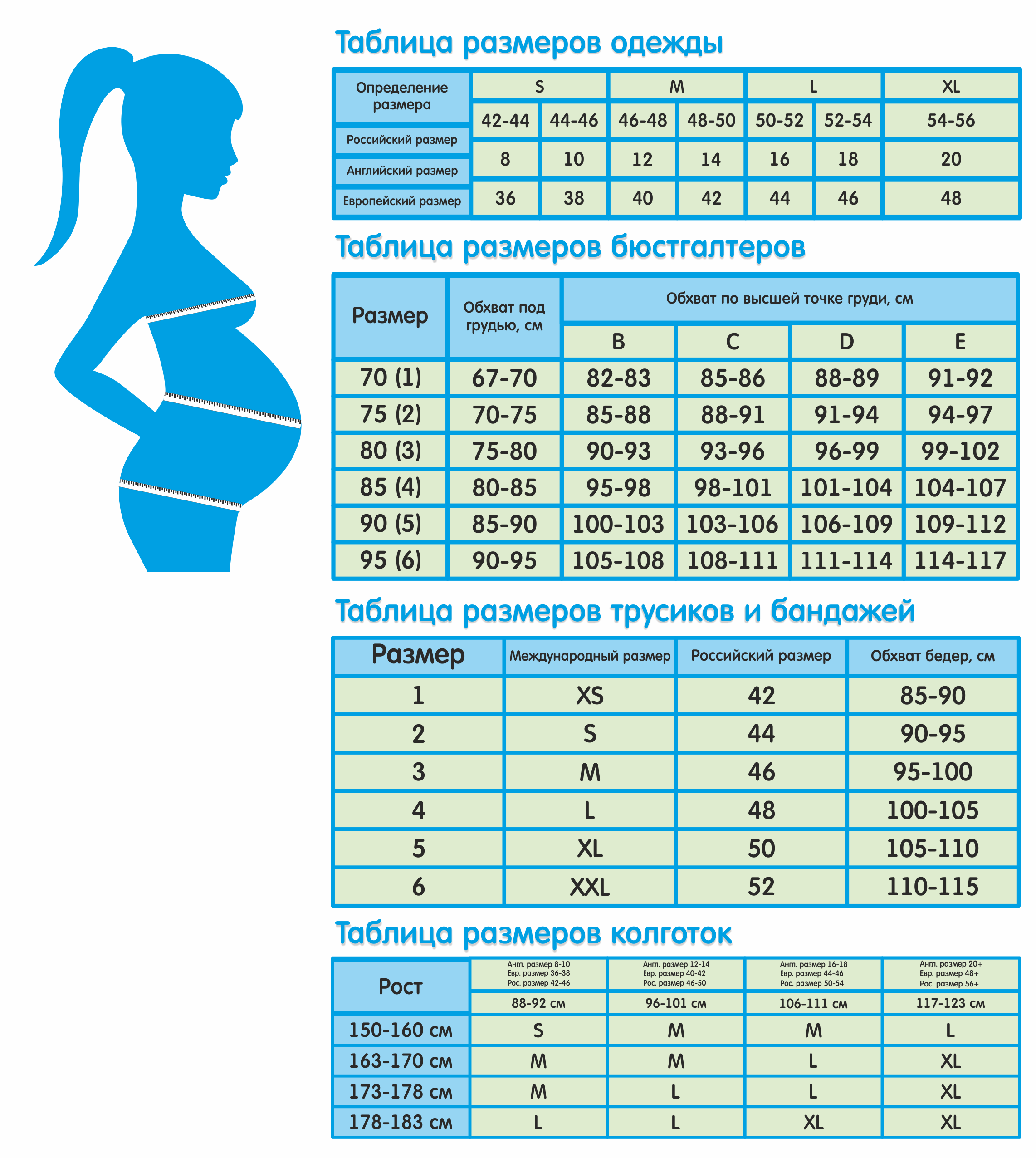 таблица размеров по обхвату груди и бедер фото 58