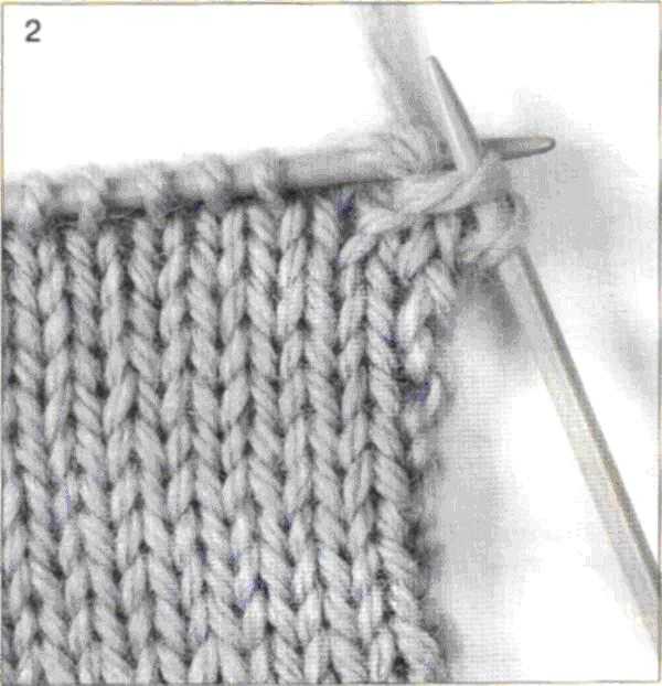 Американская резинка спицами: схема вязания и описание