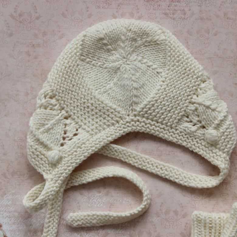 шапочка для новорожденного спицами, этапы изготовления, особенности декора