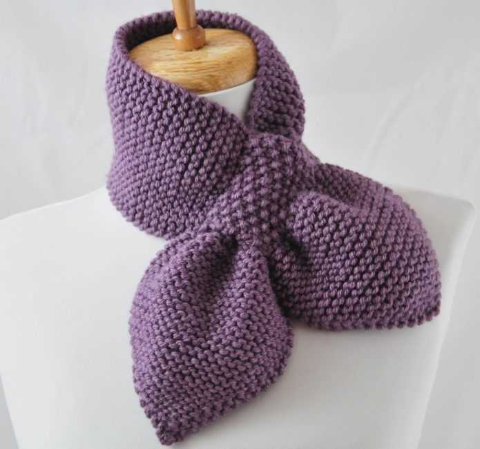 Детский шарф - вязание спицами со схемами - для мальчика и девочки
