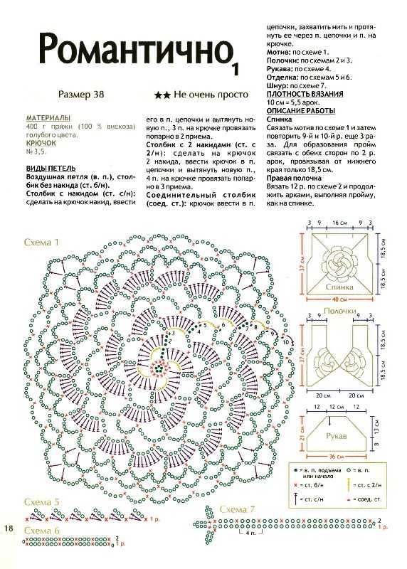 Болеро крючком для женщин схемы и описание бесплатно ажурное полных