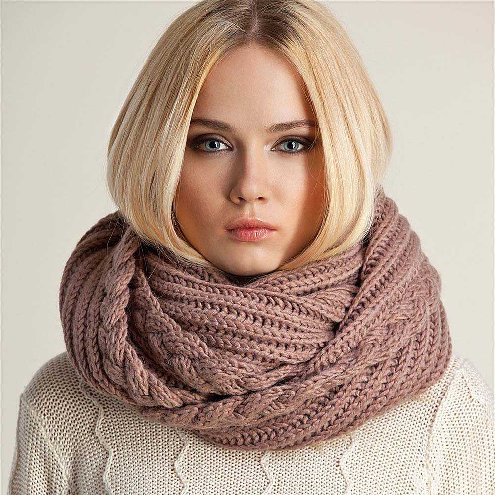 Модный шарф вязание