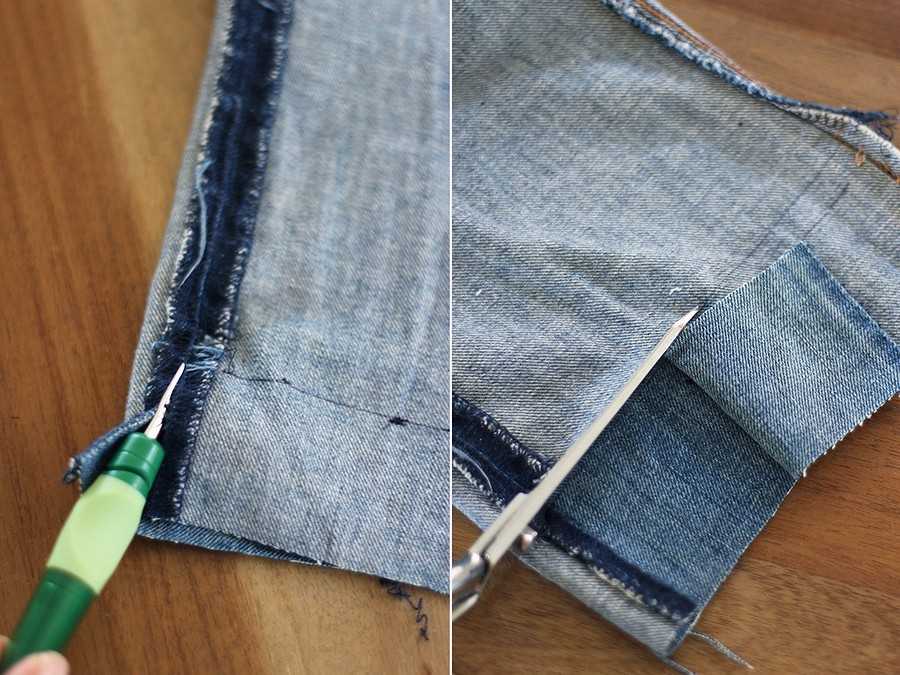 Подшив джинсов с сохранением шва. как подшить джинсы? пошаговая инструкция