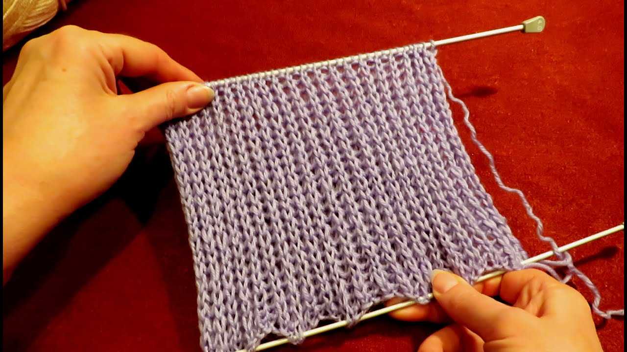 Английская резинка спицами - схемы вязания - фото и видео уроки