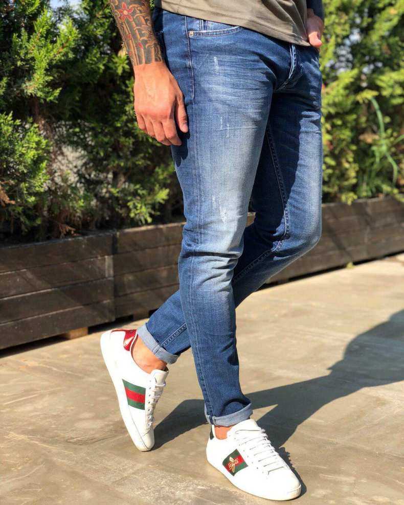 Как носить джинсы с подворотом