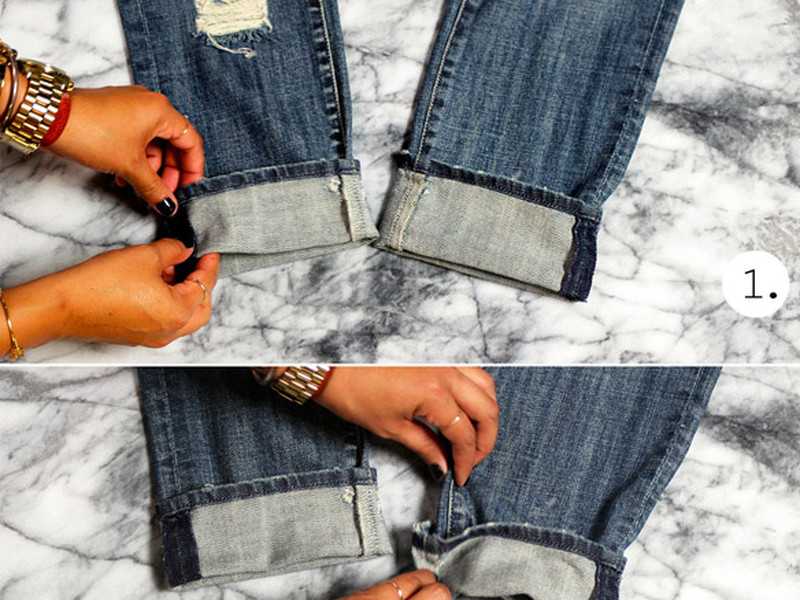 Как подвернуть джинсы