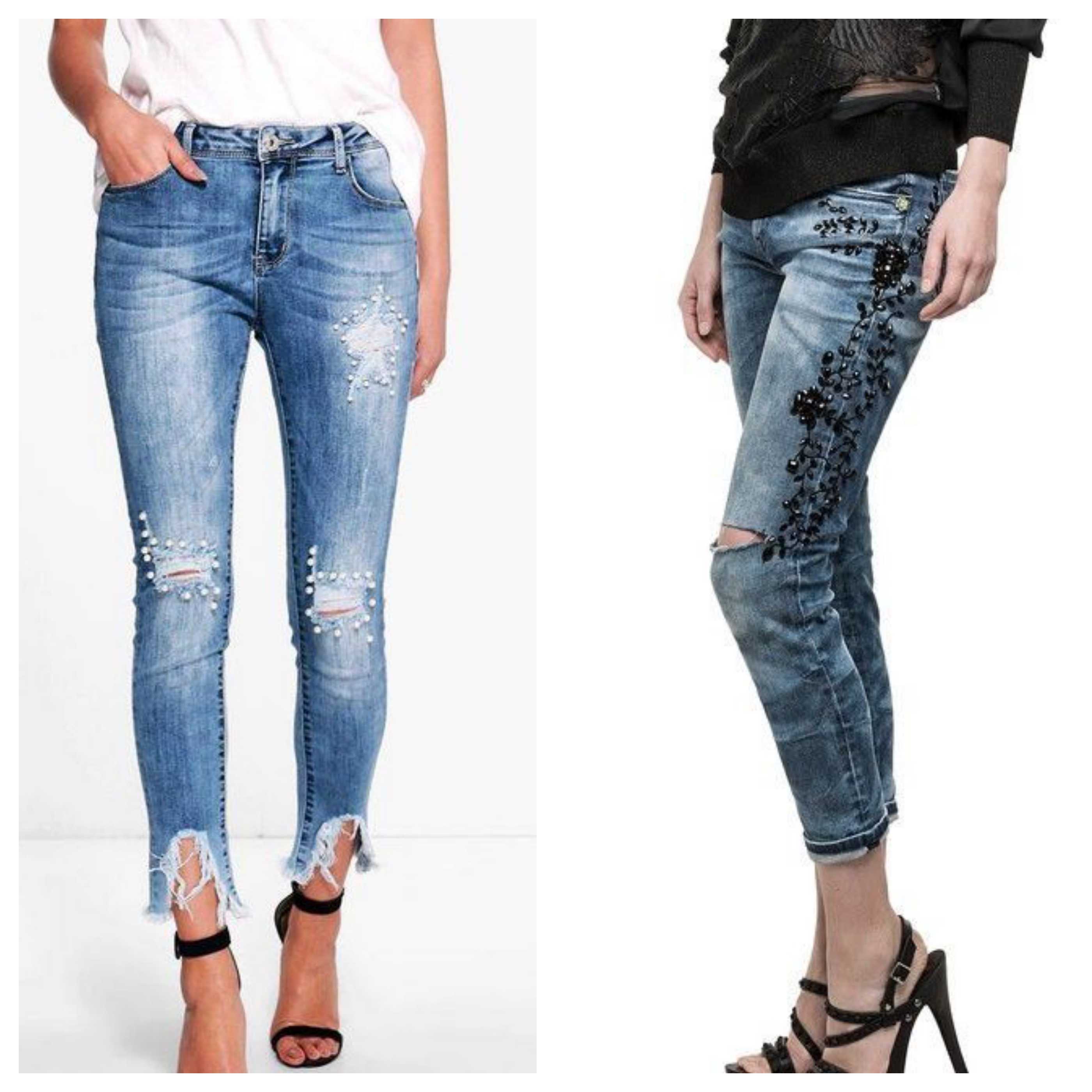 Как модно и стильно обрезать джинсы, чем украсить