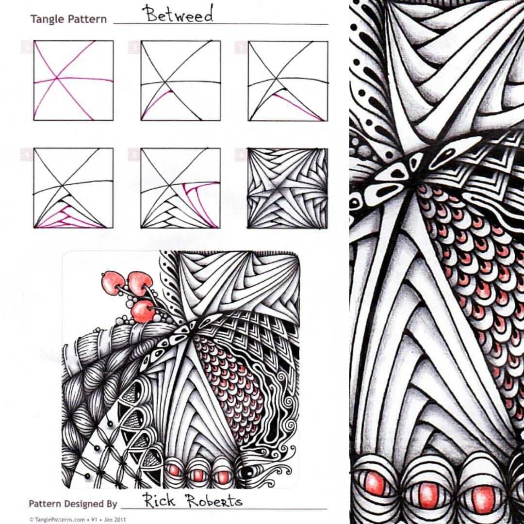 Зентангл для начинающих узоры поэтапно