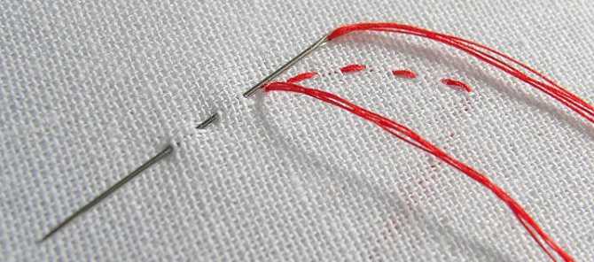 Как правильно шить иголкой с ниткой вручную: как сделать 1-й стежок?