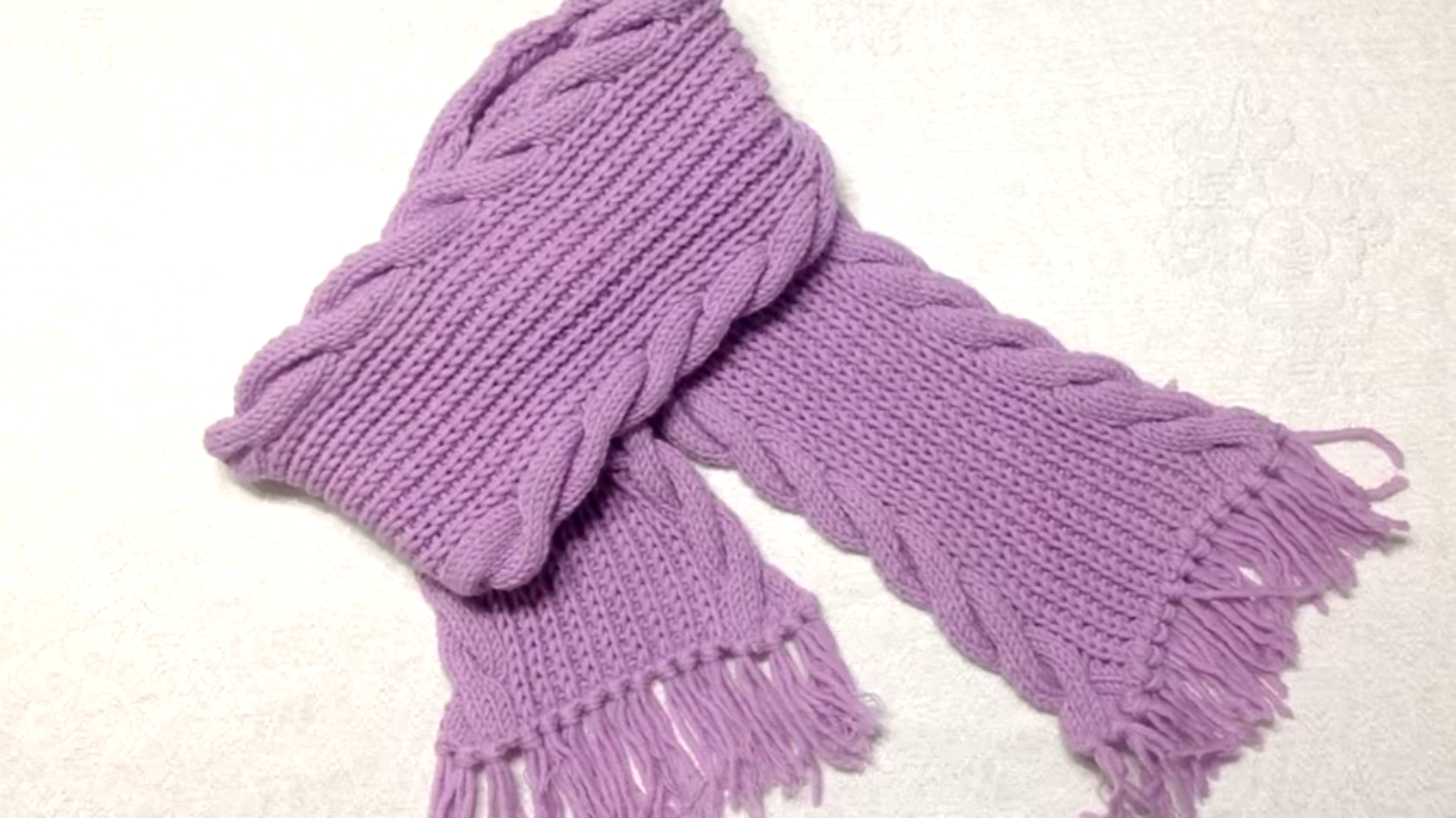 Вязание шарфа для детей