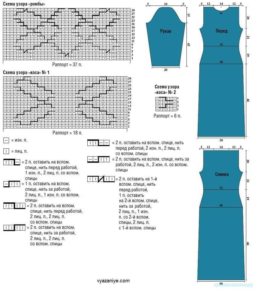 Как связать платье спицами для женщин? 48 схем с описаниями
