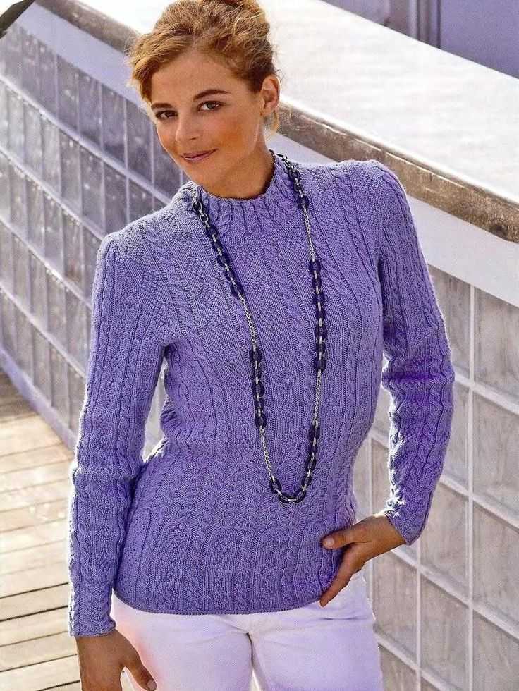 Спицами модели вязаных пуловеров
