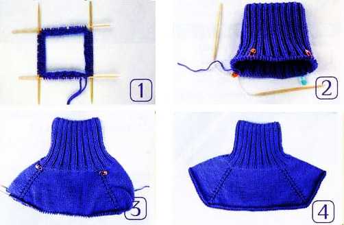 Способы вязания манишки спицами для детей, критерии выбора пряжи