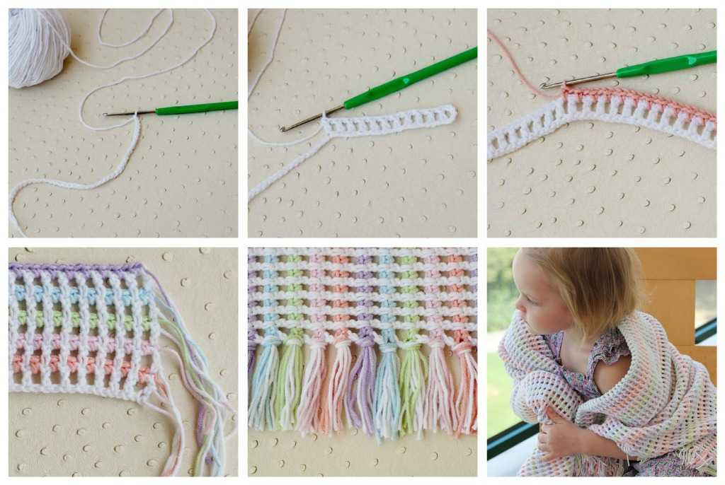 40 идей для вязания спицами детских пледов