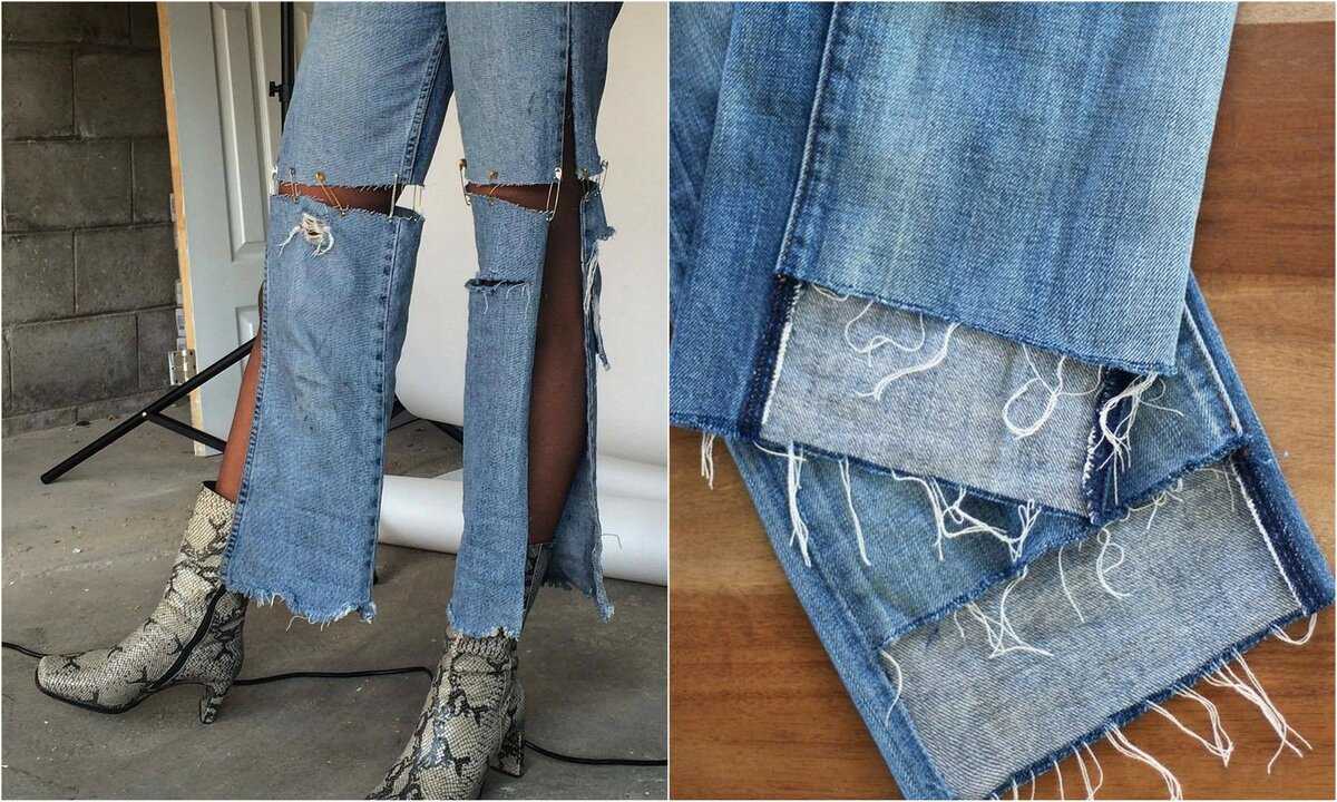 Как модно обрезать джинсы в 2020